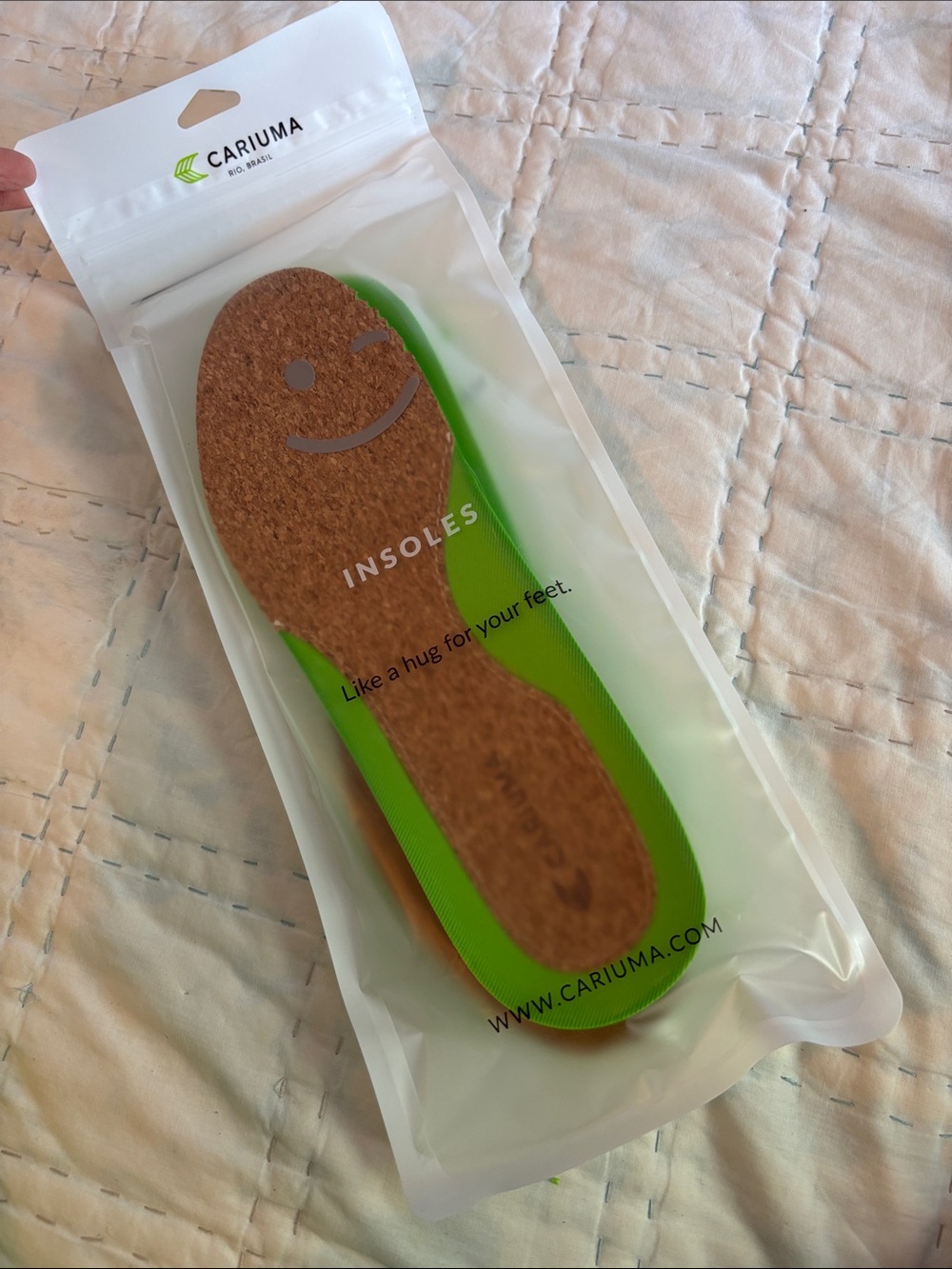 Brand New * Cariuma bio-foam removable insoles w/ cork sz 8.5